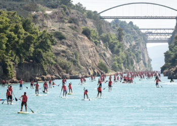 8th Corinth Canal SUP Crossing