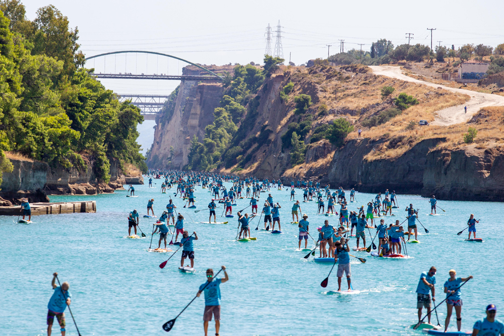 Corinth Canal SUP Crossing